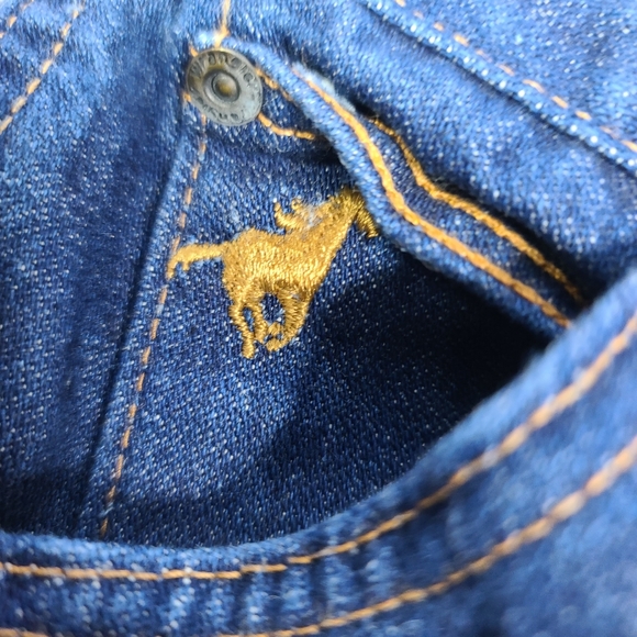 WRANGLER Vintage Retro 100% Cotton Made in the USA 9 Average High Rise Straight - Picture 6 of 12